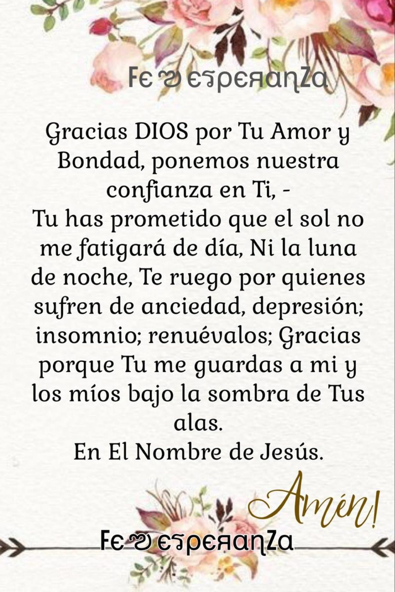 Gracias Dios Por Tu Amor Y Bondad Ponemos Nuestra Confianza En Ti